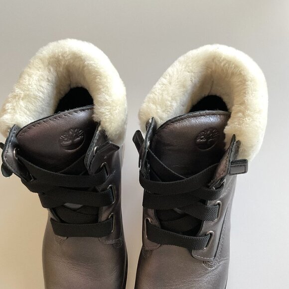 TIMBERLAND JAYNE METALLIC BOOTS LIKE NEW - Picture 12 of 16